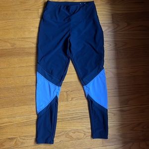 Navy blue / purple leggings